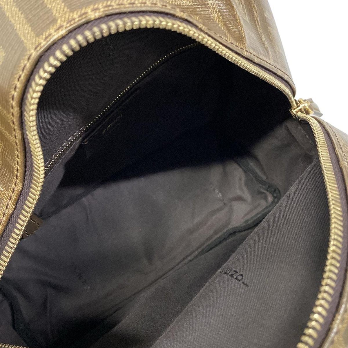 Fendi Backpack Mania Zucca Pattern Dark Brown Navy Multi Fila Collaboration — view 7