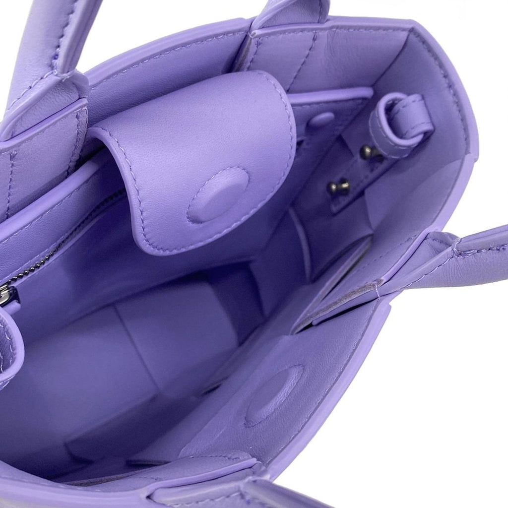 Bottega Veneta Tote Bag Cassette Light Purple Leather — view 7