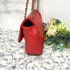 Chanel Double Flap Bag Chevron V-Stitch — view 7