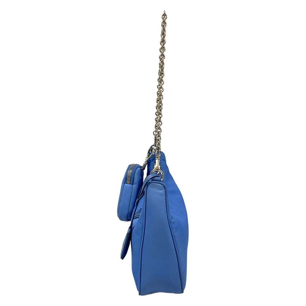 Prada Shoulder Bag Blue Chain — view 4