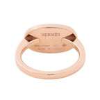 Hermes Ring Chaine D'ancre Verso 18k Pink Gold White Ceramic — view 3
