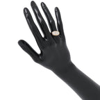 Hermes Ring Chaine D'ancre Verso 18k Pink Gold White Ceramic — view 4