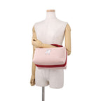 Hermes Handbag Bride-a-Brac GM Cabriole Terracotta Silver Canvas Pouch — view 4