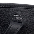 Hermes Shoulder Bag Evelyne TPM 111 Amazon Black Silver Taurillon Clemence — view 5