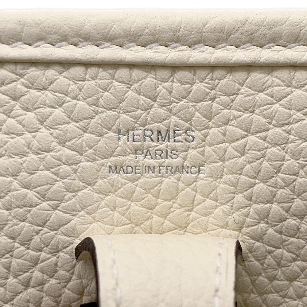 Hermes Shoulder Bag Evelyne 3 23 Cream Silver Taurillon Clemence — view 5