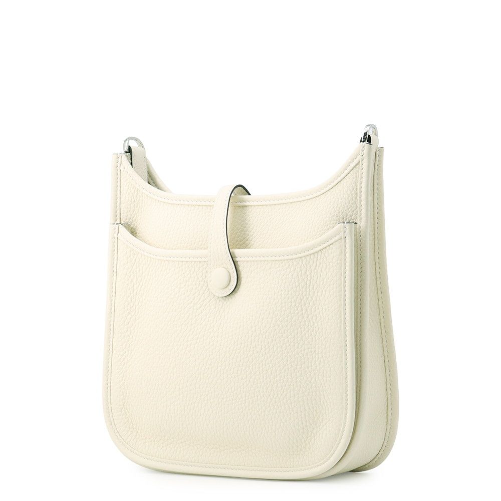 Hermes Shoulder Bag Evelyne 3 23 Cream Silver Taurillon Clemence — view 2