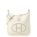 Hermes Shoulder Bag Evelyne 3 23 Cream Silver Taurillon Clemence