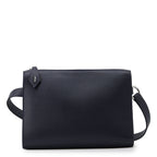 Hermes Shoulder Bag Bolitle Blue Navy Silver Bague Rain Clutch
