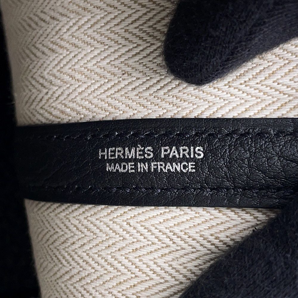 Hermes Tote Bag Neo Garden 23 Party Black Silver Negonda — view 6