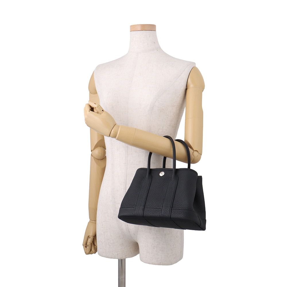 Hermes Tote Bag Neo Garden 23 Party Black Silver Negonda — view 4