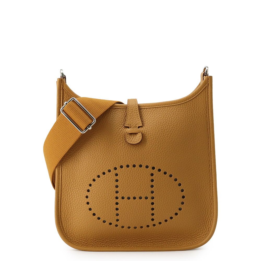 Hermes Shoulder Bag Evelyne 3 23 Sesame Silver Taurillon Clemence