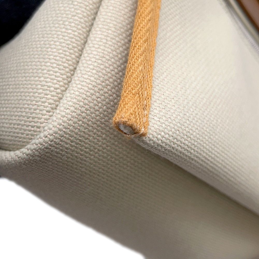 Hermes Shoulder Bag Herbag Zip Mini Natural Sable Beton Silver Toile H Vache — view 8