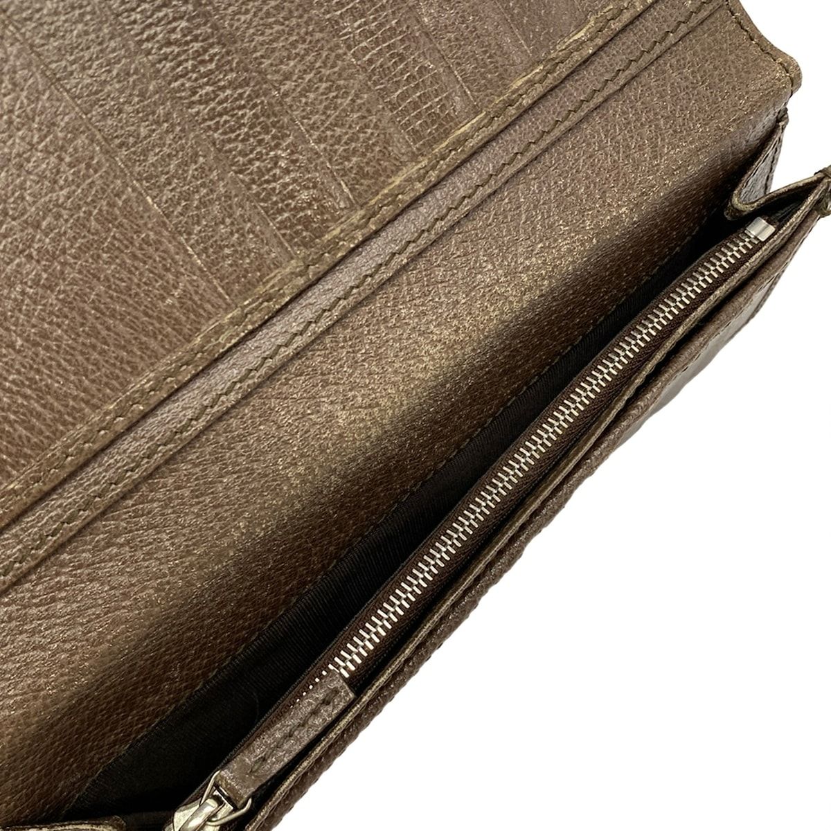 Gucci Wallet GG Supreme Tian Dark Brown Beige Multi — view 4