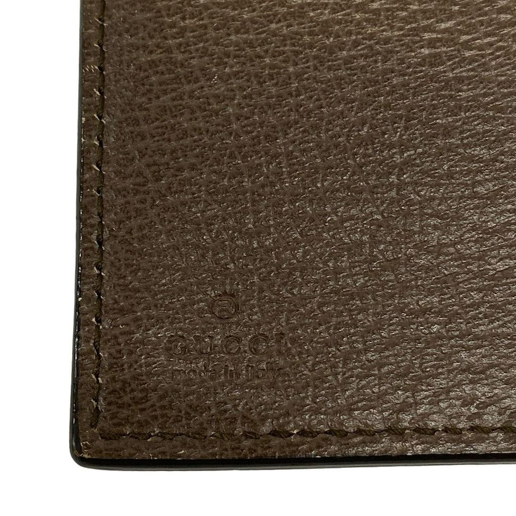 Gucci Wallet GG Supreme Tian Dark Brown Beige Multi — view 6