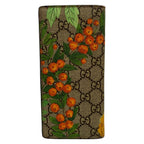 Gucci Wallet GG Supreme Tian Dark Brown Beige Multi — view 2