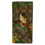 Gucci Wallet GG Supreme Tian Dark Brown Beige Multi