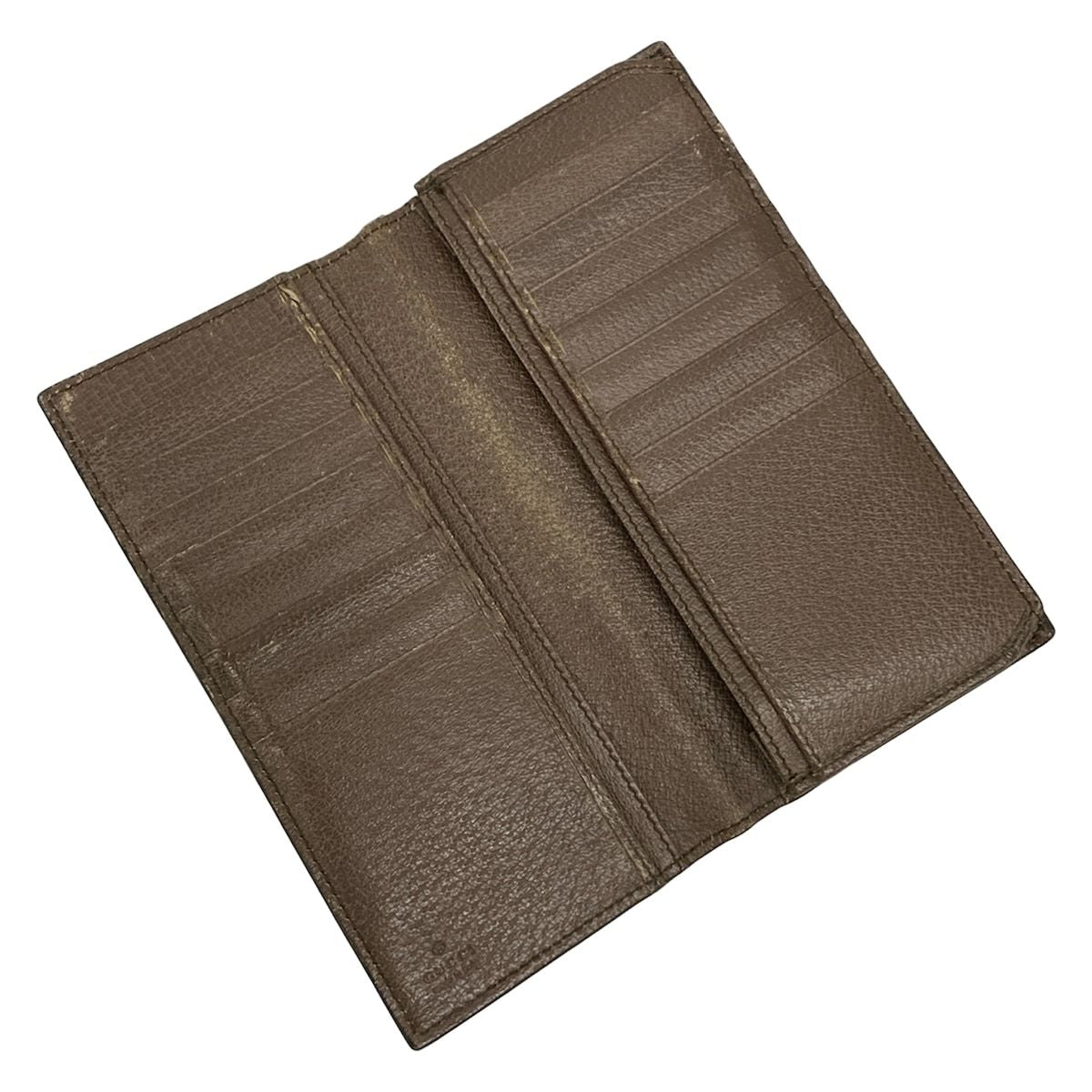 Gucci Wallet GG Supreme Tian Dark Brown Beige Multi — view 3