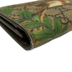 Gucci Wallet GG Supreme Tian Dark Brown Beige Multi — view 8
