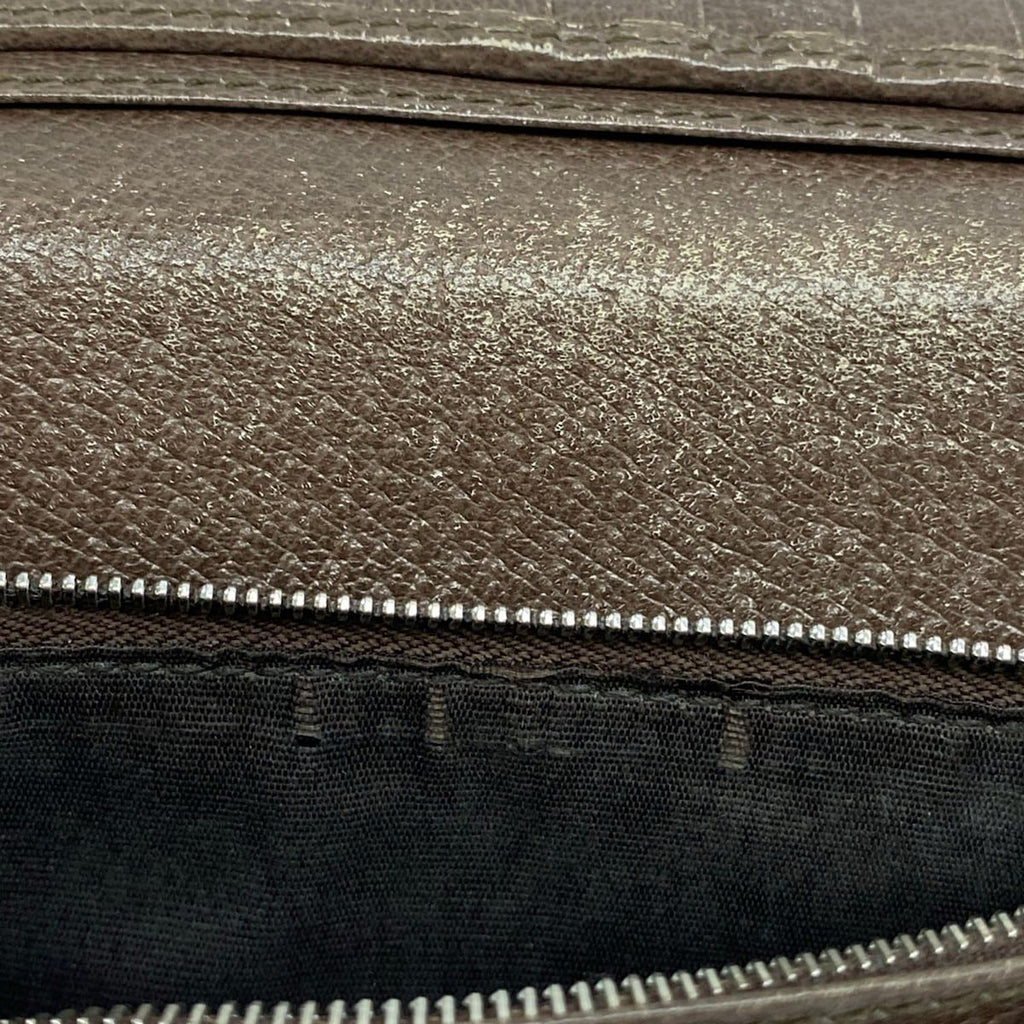 Gucci Wallet GG Supreme Tian Dark Brown Beige Multi — view 7