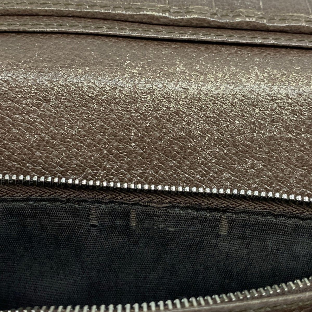 Gucci Wallet GG Supreme Tian Dark Brown Beige Multi — view 7