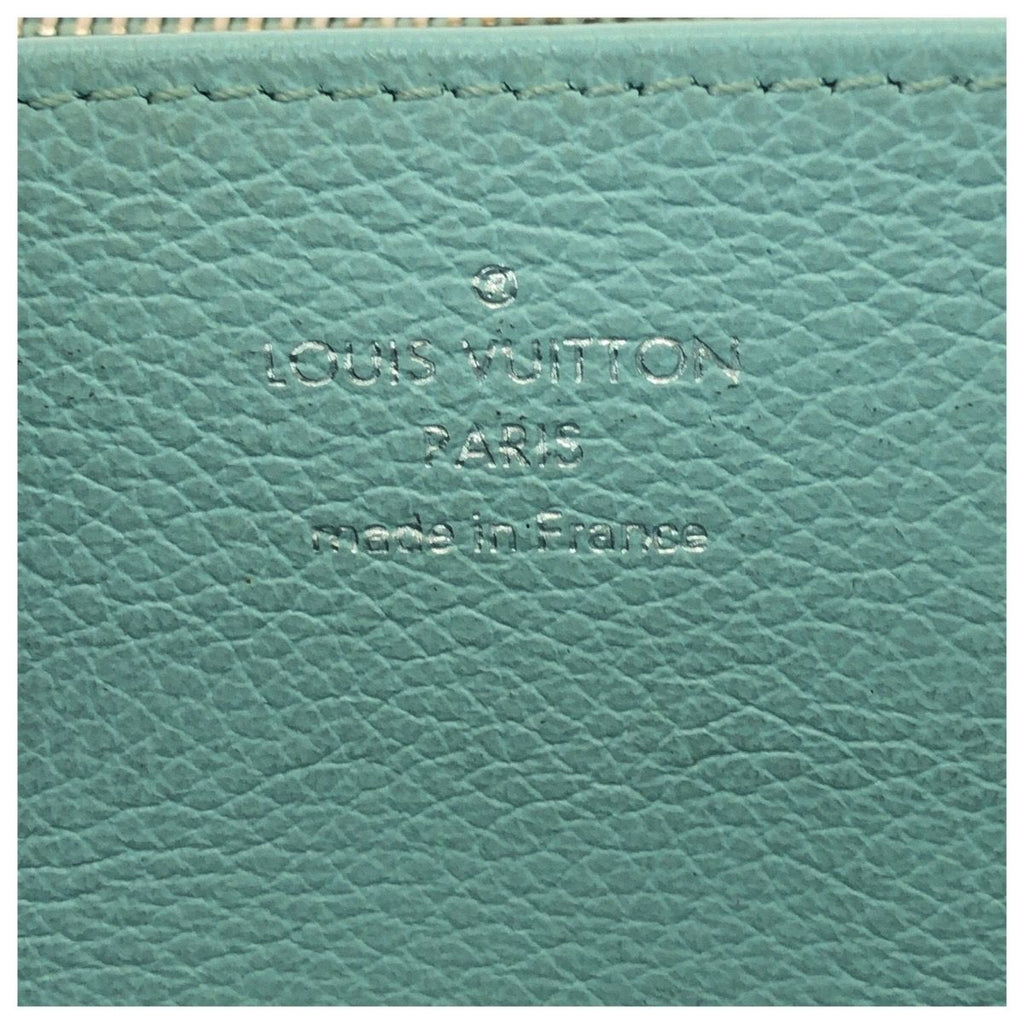 Louis Vuitton Monogram Empreinte Summer Star Blue Yellow Leather Zip Around — view 5