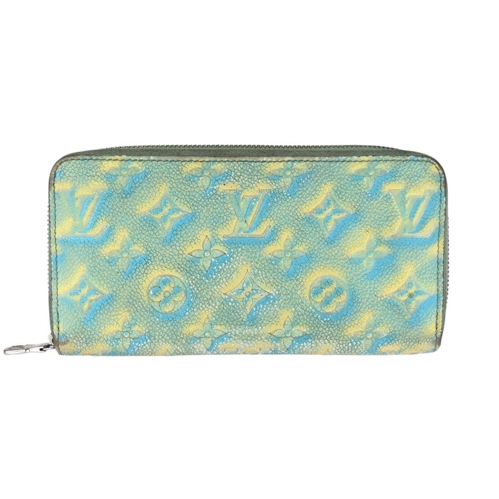 Louis Vuitton Monogram Empreinte Summer Star Blue Yellow Leather Zip Around
