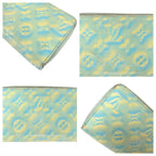 Louis Vuitton Monogram Empreinte Summer Star Blue Yellow Leather Zip Around — view 6