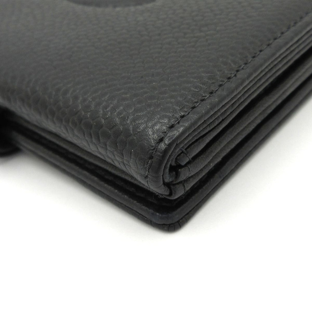 Chanel Snap Wallet Black CC Logo — view 7