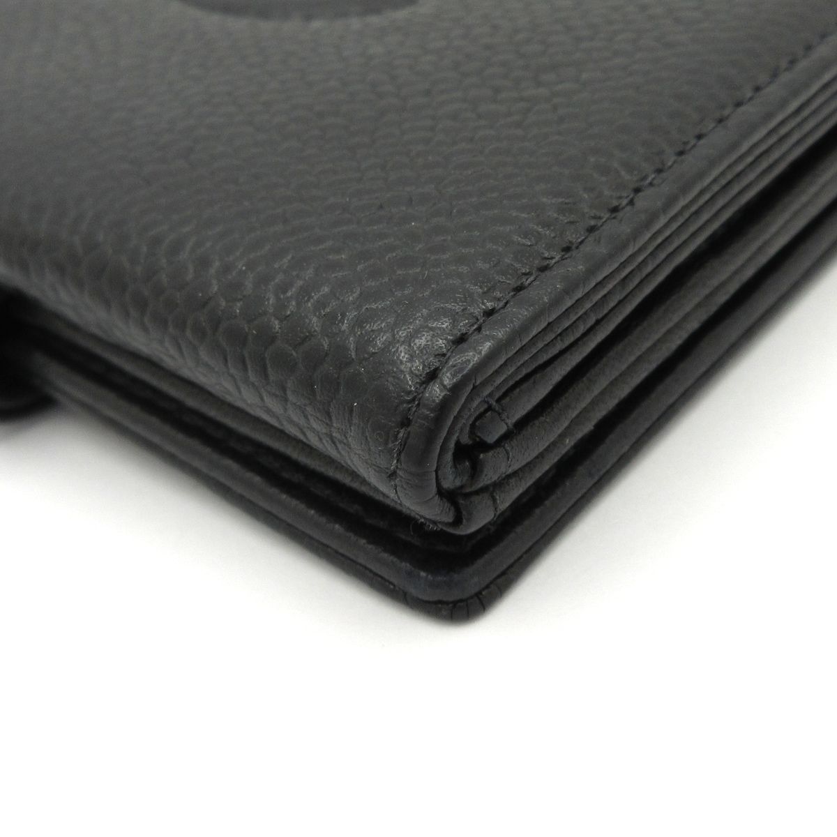 Chanel Snap Wallet Black CC Logo — view 7