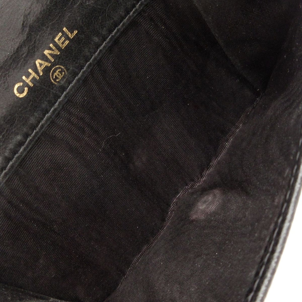Chanel Snap Wallet Black CC Logo — view 4