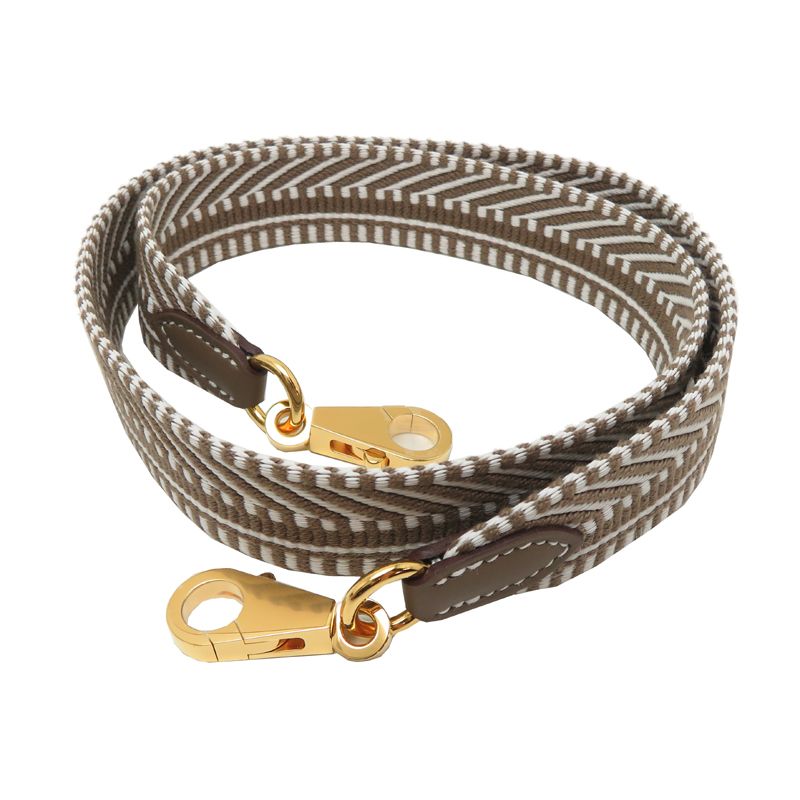 Hermes Shoulder Strap Bag Straps Gray