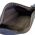 Bottega Veneta Shoulder Bag Intrecciato Navy Leather — view 7