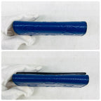Gucci Embossed Key Case Large GG Blue Key Holder — view 5