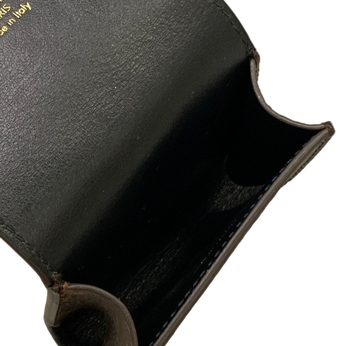 Louis Vuitton Pouch Monogram Key Holder Earphones LV Bear Brown Leather Cowhide — view 5