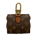 Louis Vuitton Pouch Monogram Key Holder Earphones LV Bear Brown Leather Cowhide — view 2