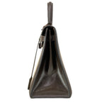 Hermes Handbag Kelly 28 Ivory Dark Brown Gold — view 4
