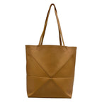 Loewe Tote Bag Puzzle Fold Medium Warm Desert Folding — view 3