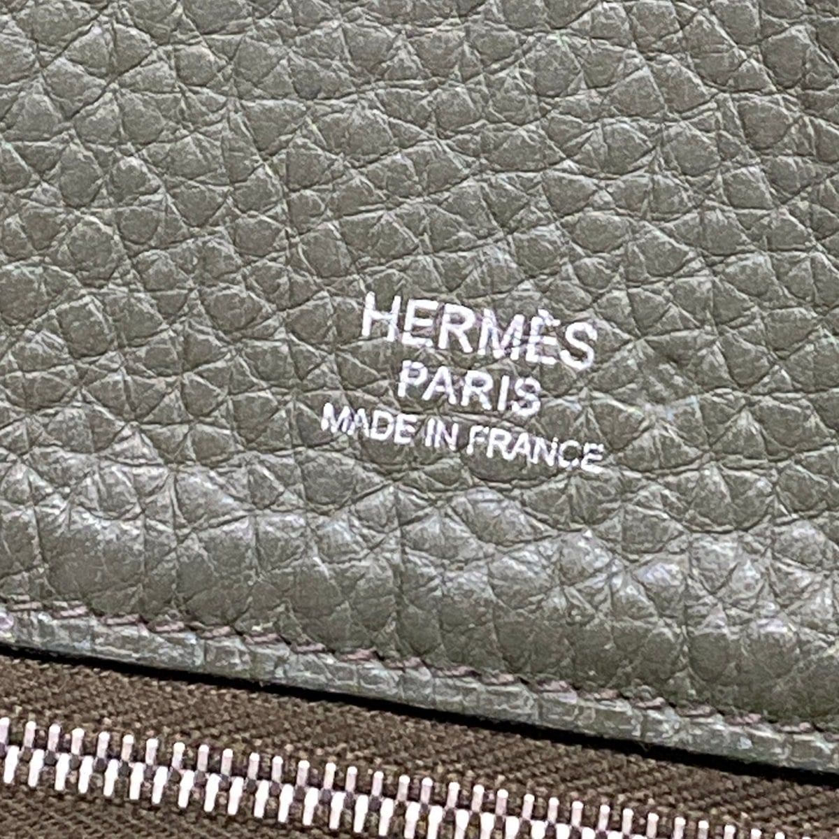 Hermes Tote Bag Victoria Cabas 32 Khaki — view 8