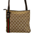 Gucci Shoulder Bag GG Pattern Sherry Beige Dark Brown Multi Leather — view 3
