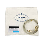 Prada Handbag Triangle Logo White Leather — view 8