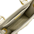 Prada Handbag Triangle Logo White Leather — view 7