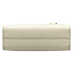Prada Handbag Triangle Logo White Leather — view 5