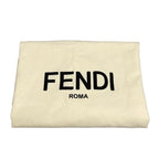 Fendi Tote Bag Shopping Medium Beige Black Leather — view 8