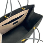 Fendi Tote Bag Shopping Medium Beige Black Leather — view 7