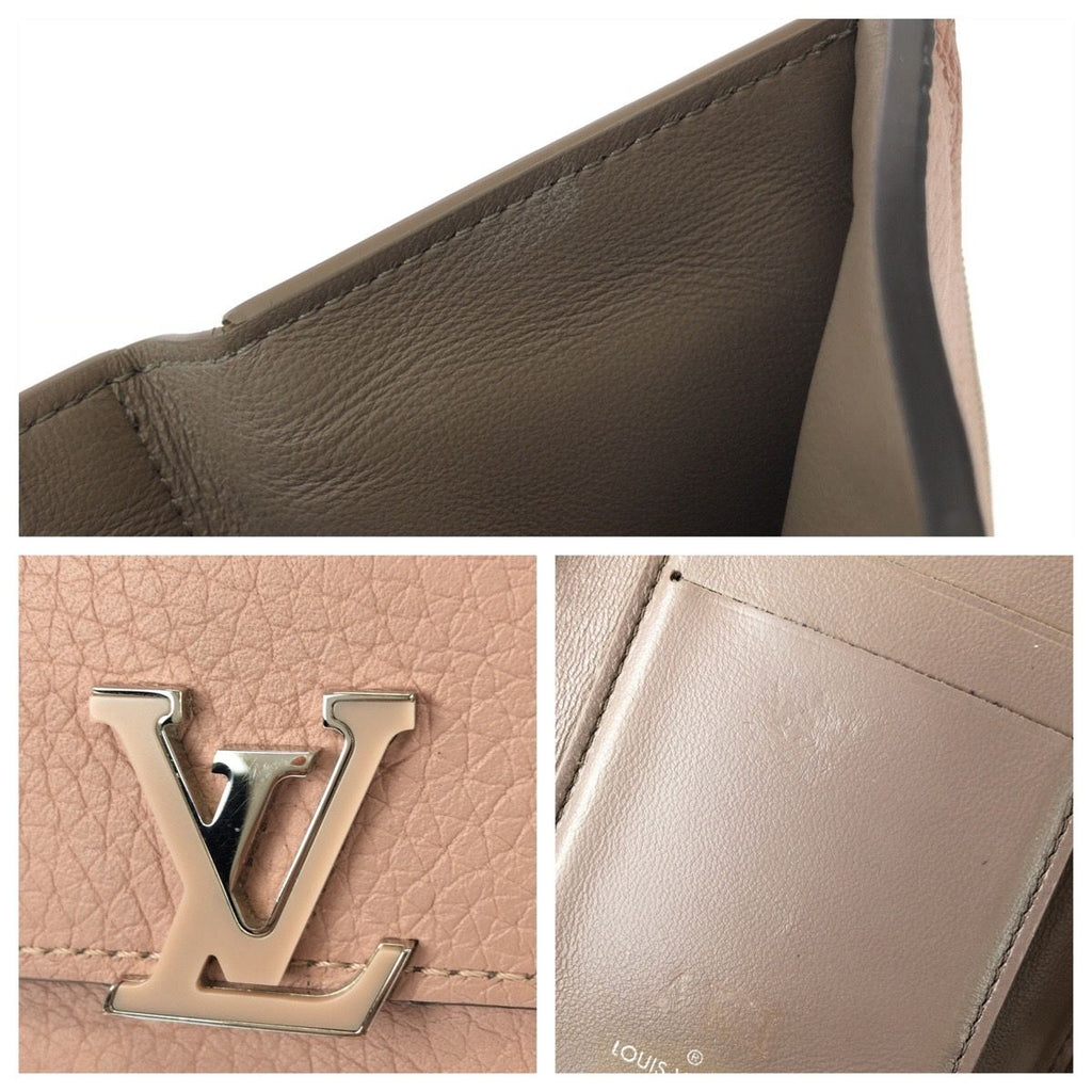 Louis Vuitton Portefeuille Capucines Compact Pink Leather Fold Wallet — view 7