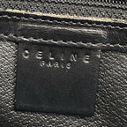 Celine Handbag Macadam Pattern Black Brown Leather — view 8