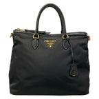 Prada Handbag Black Leather
