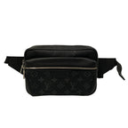 Louis Vuitton Waist Pouch Taigarama Bum Bag Outdoor Noir Leather Cowhide