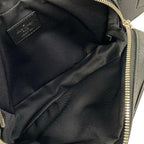 Louis Vuitton Waist Pouch Taigarama Bum Bag Outdoor Noir Leather Cowhide — view 7