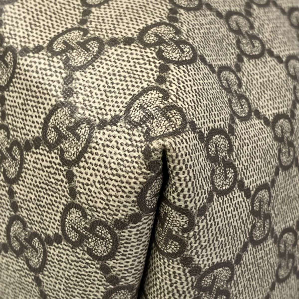 Gucci Tote Bag GG Tender Medium Gray Dark Brown Multi — view 6